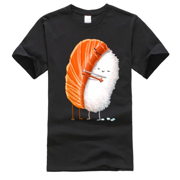 sushi salmon hug kiss me love t shirt 100% cotton fabric men tshirts customized short sleeve tees printed
sushi salmon hug kiss me love t shirt 100% cotton fabric men tshirts customized short sleeve tees printed