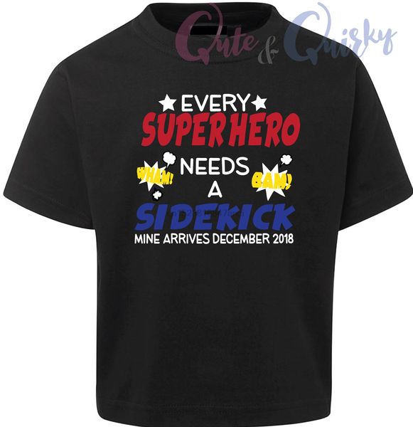 super hero sidekick big brother t-shirt custom date boys pregnancy announcement cartoon t shirt men new fashion tshirt
super hero sidekick big brother t-shirt custom date boys pregnancy announcement cartoon t shirt men new fashion tshirt