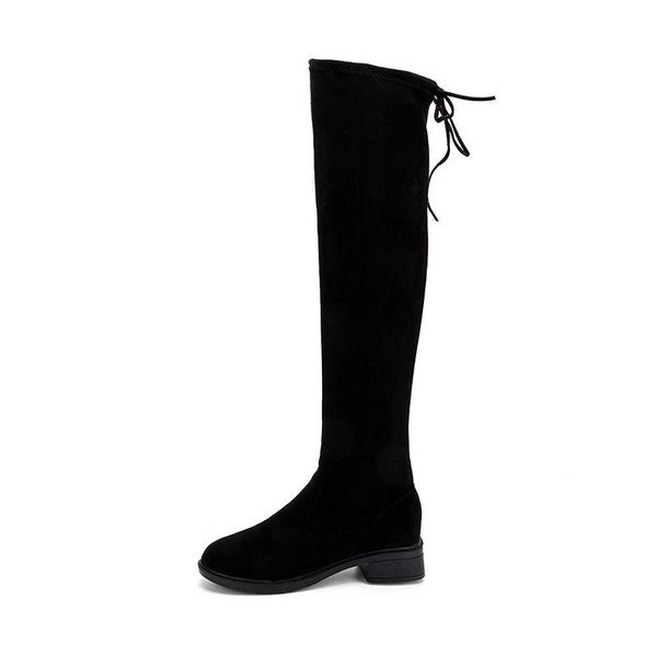 Women High Boots Over The Knee Black Stretch Boots Thick Heels Woman Winter Shoes Warm Round Toe Zipper Boots Plus Size -44
Women High Boots Over The Knee Black Stretch Boots Thick Heels Woman Winter Shoes Warm Round Toe Zipper Boots Plus Size -44