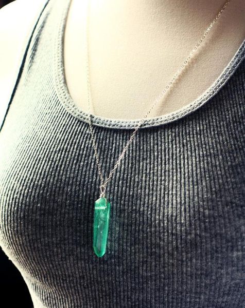 sea green quartz pendant seafoam crystal necklace aqua quartz necklace translucent crystal pendant gem stone jewelry, Silver
sea green quartz pendant seafoam crystal necklace aqua quartz necklace translucent crystal pendant gem stone jewelry, Silver