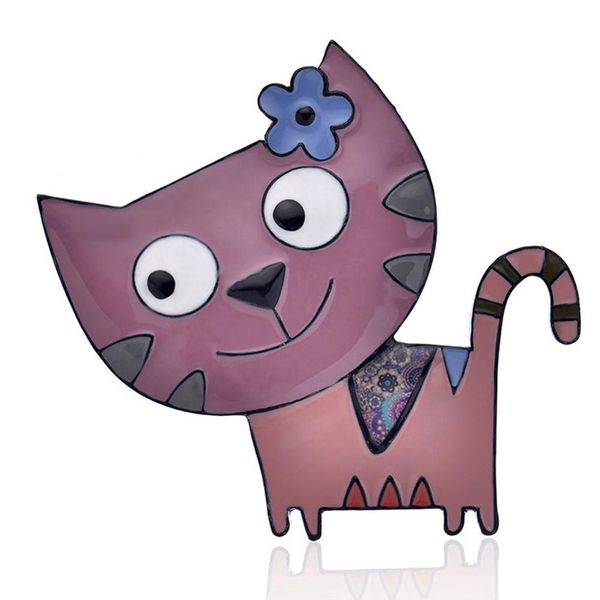 brooch of popular brand cartoon cat metal brooch pins woman classic alloy enamel fashion big animal brooches for women, Gray
brooch of popular brand cartoon cat metal brooch pins woman classic alloy enamel fashion big animal brooches for women, Gray