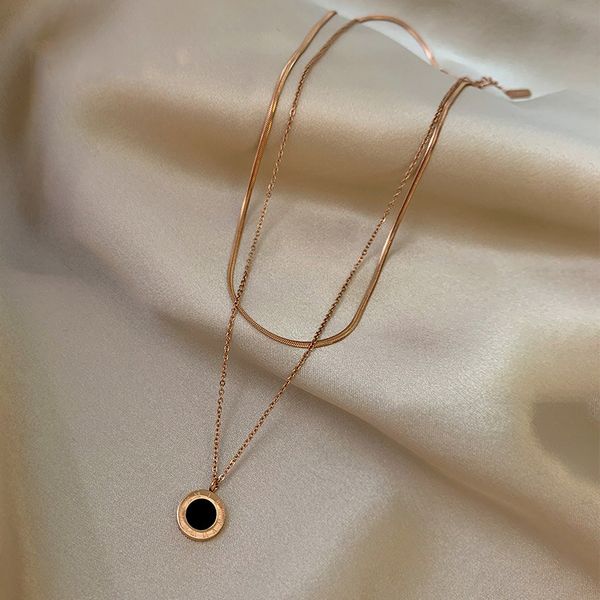 titanium steel new fashion jewelry 2 layer roman numerals choker snake necklace nice gift for women girl, Silver
titanium steel new fashion jewelry 2 layer roman numerals choker snake necklace nice gift for women girl, Silver