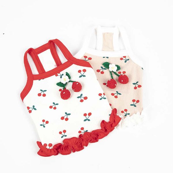 summer cherry printed suspenders half body exposed navel outfit teddy bear bear fight dog cat small dog clothes
summer cherry printed suspenders half body exposed navel outfit teddy bear bear fight dog cat small dog clothes