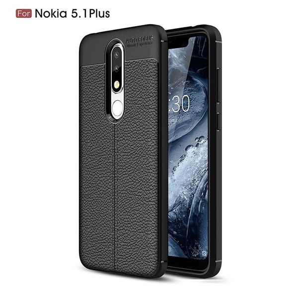 for nokia 5.1 plus phone case thin silicone litchi grain premium flexible slim thin soft tpu leather back cover
for nokia 5.1 plus phone case thin silicone litchi grain premium flexible slim thin soft tpu leather back cover