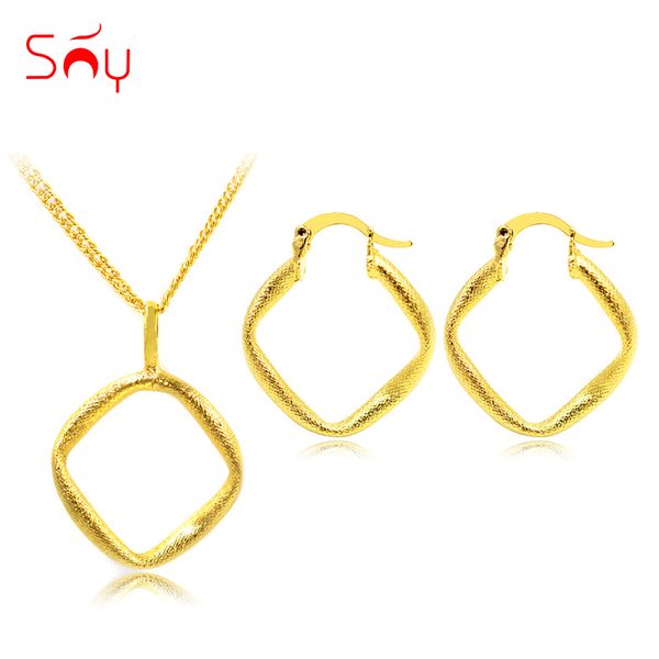 sunny jewelry fashion jewelry 2020 women hoop earrings pendant necklace dubai square sets for party wedding, Silver
sunny jewelry fashion jewelry 2020 women hoop earrings pendant necklace dubai square sets for party wedding, Silver
