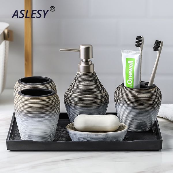 retro handmade bathroom set ceramic bathroom accessories toothbrush holder soap dispenser emulsion bottle mouthwash cup storage t200506
retro handmade bathroom set ceramic bathroom accessories toothbrush holder soap dispenser emulsion bottle mouthwash cup storage t200506