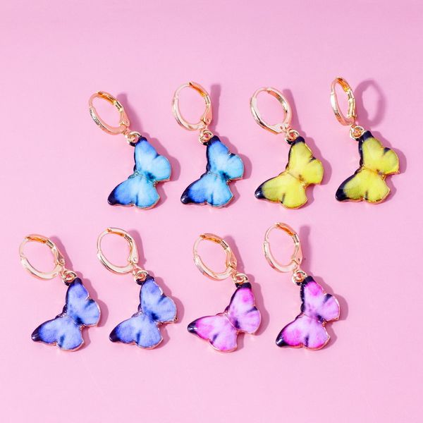 1pair fashion bohemian earrings jewelry colorful enamel butterfly shape dangle earrings gift women girl party simple gifts, Silver
1pair fashion bohemian earrings jewelry colorful enamel butterfly shape dangle earrings gift women girl party simple gifts, Silver