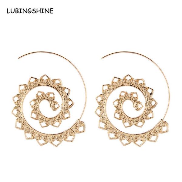 vintage ethnic heart shape spiral boho drop earrings jewelry personality whirlpool gear exaggerated earring for women jjal e690, Silver
vintage ethnic heart shape spiral boho drop earrings jewelry personality whirlpool gear exaggerated earring for women jjal e690, Silver