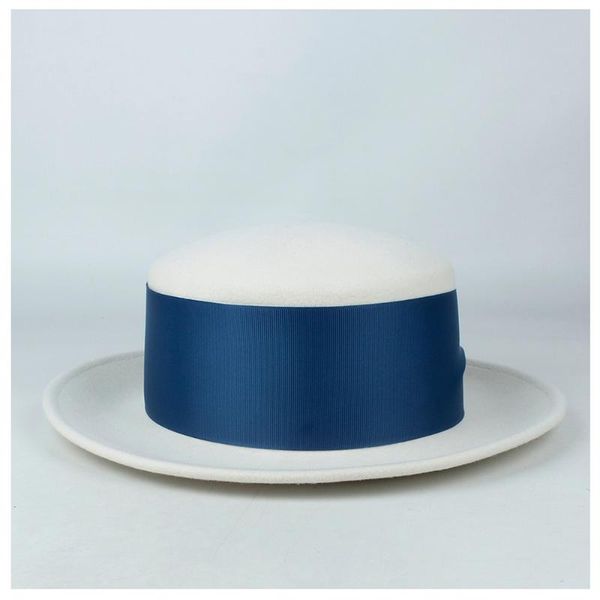 stingy brim hats 100% wool women flat hat with ribbon fedora for elegant lady wide fascinator white size 56-58cm, Blue;gray
stingy brim hats 100% wool women flat hat with ribbon fedora for elegant lady wide fascinator white size 56-58cm, Blue;gray