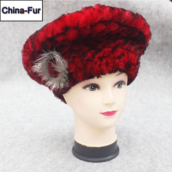 beanie/skull caps casual women real 100% natural rex fur beret hats winter warm lady knitted elastic floral beanies cap, Blue;gray
beanie/skull caps casual women real 100% natural rex fur beret hats winter warm lady knitted elastic floral beanies cap, Blue;gray