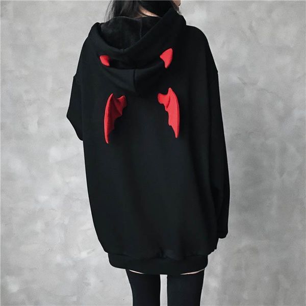 letter hooded hoodies sweatshirt devil wing gothic hoodies women oversized streetwear stranger things harajuku long pullover, Black
letter hooded hoodies sweatshirt devil wing gothic hoodies women oversized streetwear stranger things harajuku long pullover, Black