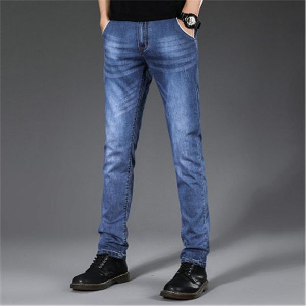 designer men jeans thin stretch summer blue business casual slim straight jeans fashion denim pants male trousers loose fit large size
designer men jeans thin stretch summer blue business casual slim straight jeans fashion denim pants male trousers loose fit large size