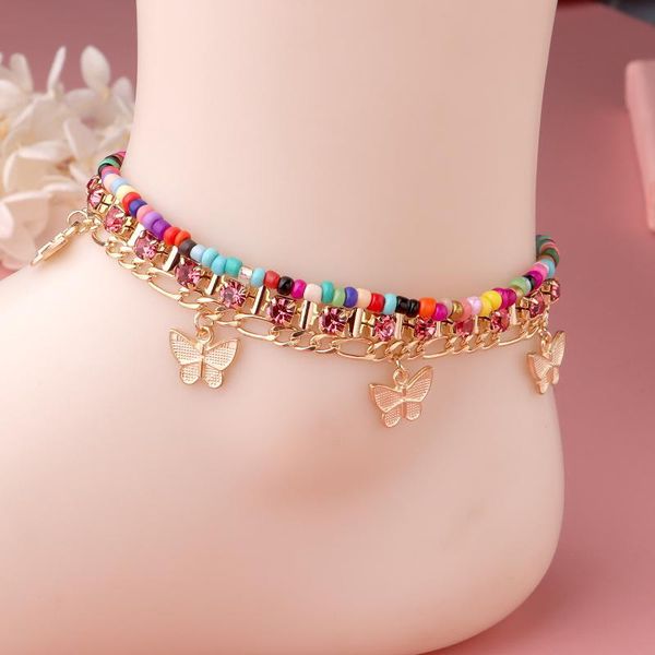 europe and america cross border ornament fashion and personality micro pave color man-made diamond anklets female bead butterfly, Red;blue
europe and america cross border ornament fashion and personality micro pave color man-made diamond anklets female bead butterfly, Red;blue