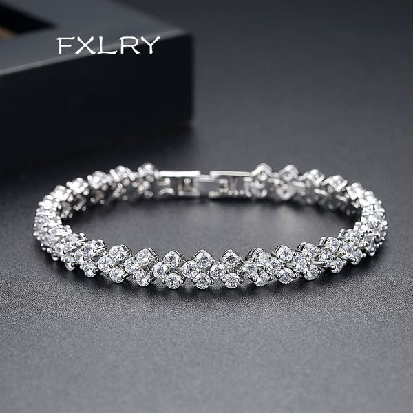 charm bracelets fxlry design 3rows quality white color micro inlay cubic zircon tennis bracelet bangles for women bridal jewelry, Golden;silver
charm bracelets fxlry design 3rows quality white color micro inlay cubic zircon tennis bracelet bangles for women bridal jewelry, Golden;silver