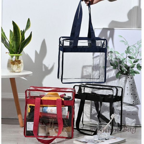new fashion travel big handbag transparent makeup bag clear pvc tote shoulder crossbody
new fashion travel big handbag transparent makeup bag clear pvc tote shoulder crossbody
