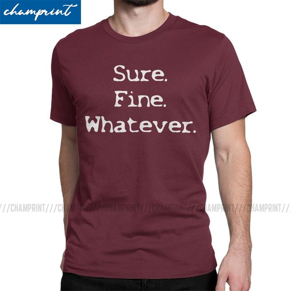 sure fine whatever t-shirt men the x files scully mulder ufo aliens tv crazy tee shirt round collar t shirts gift idea
sure fine whatever t-shirt men the x files scully mulder ufo aliens tv crazy tee shirt round collar t shirts gift idea