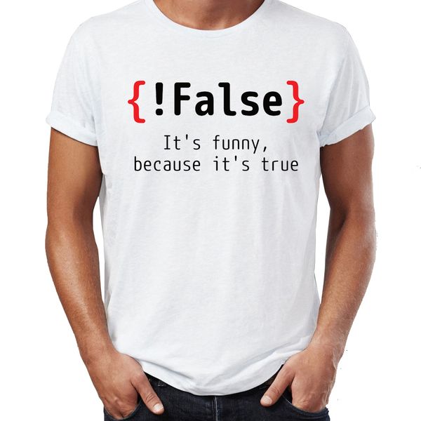 men's t shirt programmer coder it's funny because it's true programming language awesome artwork printed tee 
men's t shirt programmer coder it's funny because it's true programming language awesome artwork printed tee