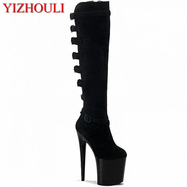 20cm pole dancing boots thigh high stiletto boots 8 inch spike heels platform over the knee clubbing women's shoes, Black
20cm pole dancing boots thigh high stiletto boots 8 inch spike heels platform over the knee clubbing women's shoes, Black