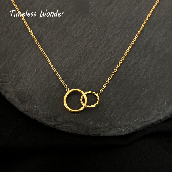 timeless wonder titanium 2 круга цепи ожерелье женщин из нержавеющей стали ювелирные изделия готические boho ins подарков trendy hiphop chok, Golden;silver
timeless wonder titanium 2 круга цепи ожерелье женщин из нержавеющей стали ювелирные изделия готические boho ins подарков trendy hiphop chok, Golden;silver