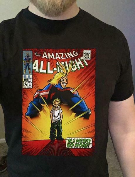 the amazing all might n.1 hero no more t shirt black cotton men s-3xl superior quality tee shirt
the amazing all might n.1 hero no more t shirt black cotton men s-3xl superior quality tee shirt