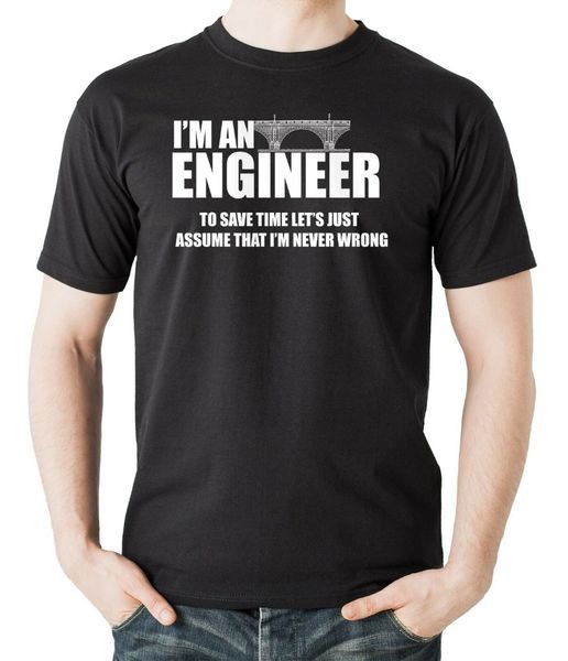 i am an engineer to save time lets just assume i am never wrong 2019 new summer style fashion short sleeve korean t-shirts
i am an engineer to save time lets just assume i am never wrong 2019 new summer style fashion short sleeve korean t-shirts