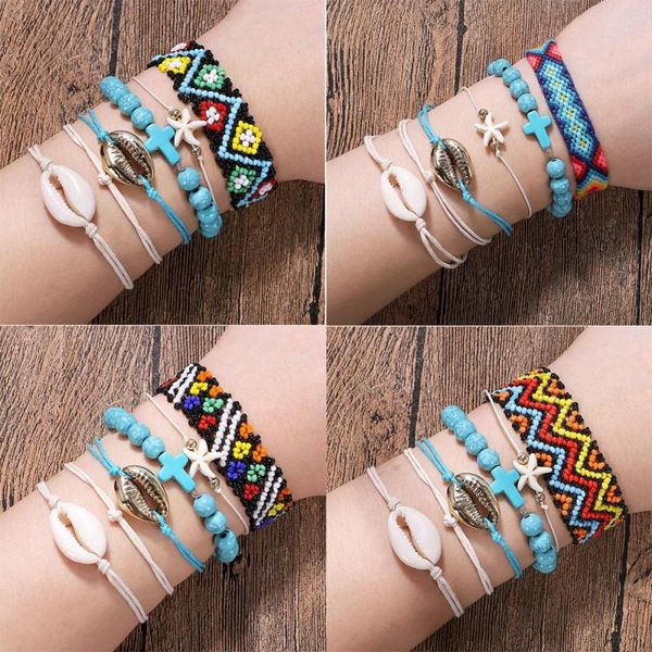 ladyfirsy 6 pieces handmade bead bracelets for lovers 2020 ins trendy shell star frendship travel gift rope chains wholesale, Black
ladyfirsy 6 pieces handmade bead bracelets for lovers 2020 ins trendy shell star frendship travel gift rope chains wholesale, Black