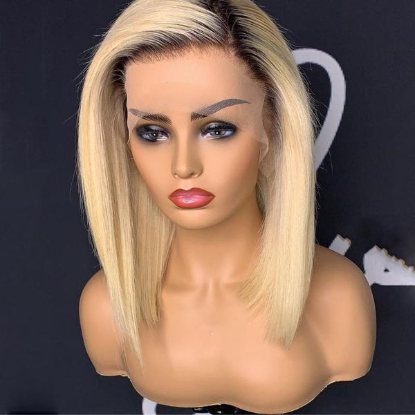 ombre 613 color short straight bob lace front human hair wig 613 honey blonde brazilian natural remy wig for women transparent, Black;brown
ombre 613 color short straight bob lace front human hair wig 613 honey blonde brazilian natural remy wig for women transparent, Black;brown