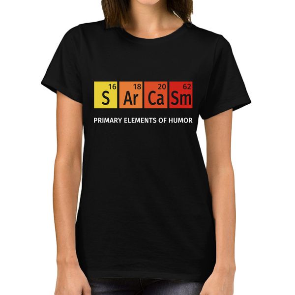 100% cotton t shirt women sarcasm primary elements of humor design comfortable camiseta female t-shirt summer
100% cotton t shirt women sarcasm primary elements of humor design comfortable camiseta female t-shirt summer