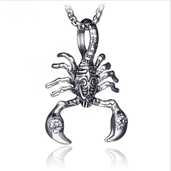 new arrival hip-hop hollow retro animal titanium steel chain necklace scorpion pendant necklace for man & woman fashion jewelry, Silver
new arrival hip-hop hollow retro animal titanium steel chain necklace scorpion pendant necklace for man & woman fashion jewelry, Silver