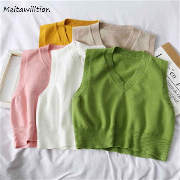 women's vests autumn sleeveless pullover vest sweater women solid v neck knitted 2021 female casual loose cute korean, Black;white
women's vests autumn sleeveless pullover vest sweater women solid v neck knitted 2021 female casual loose cute korean, Black;white