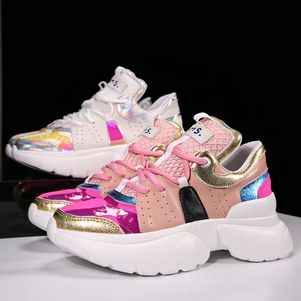 lace up patchwork women sneakers casual women shoes mesh genuine leather mixed color ladies shoes platform sneakers, Black
lace up patchwork women sneakers casual women shoes mesh genuine leather mixed color ladies shoes platform sneakers, Black