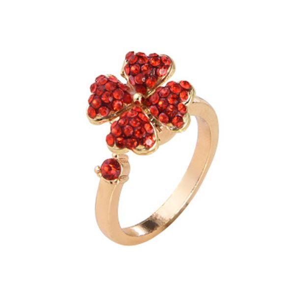 exquisite stylish women jewelry natural red four-leaf clover revolving ring female opening ring wedding luxury jewelry, Slivery;golden
exquisite stylish women jewelry natural red four-leaf clover revolving ring female opening ring wedding luxury jewelry, Slivery;golden