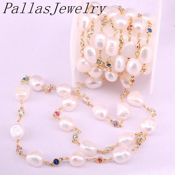 3 meters colourful zircon with natural pearl beaded chains wholesale,baroque pearls cz beads plating gold chains findings, Silver
3 meters colourful zircon with natural pearl beaded chains wholesale,baroque pearls cz beads plating gold chains findings, Silver