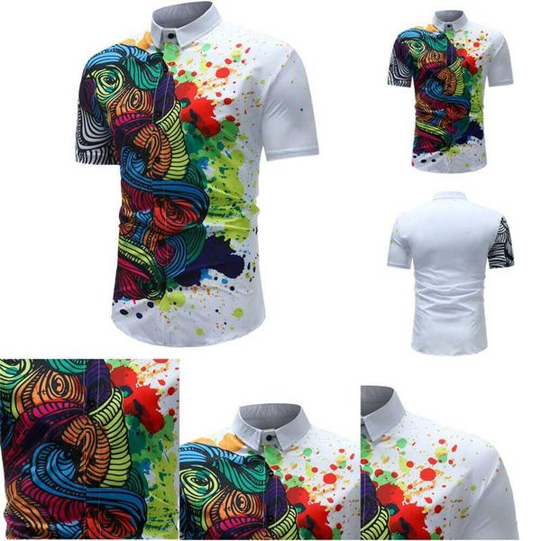men's casual shirts fashion men summer shirt floral print short sleeve, White;black 
men's casual shirts fashion men summer shirt floral print short sleeve, White;black