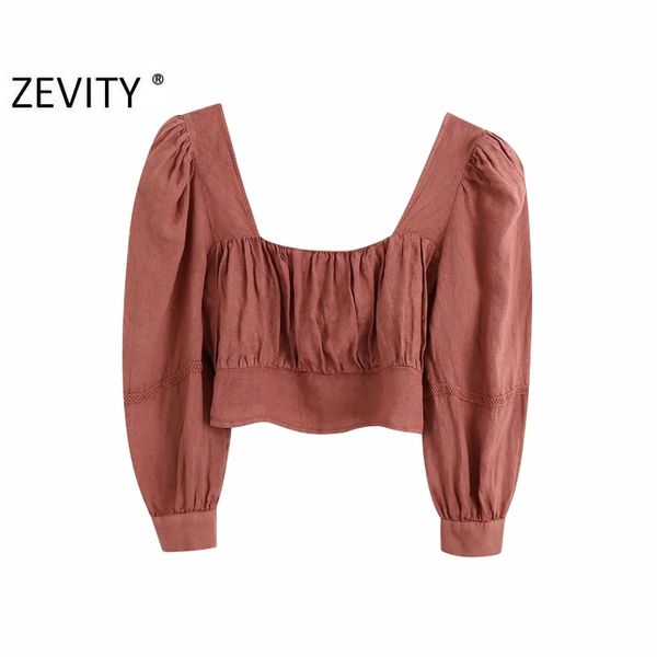 zevity women vintage square collar pleats casual short smock chic blouse lady puff sleeve linen femininas lace shirt ls6992, White
zevity women vintage square collar pleats casual short smock chic blouse lady puff sleeve linen femininas lace shirt ls6992, White