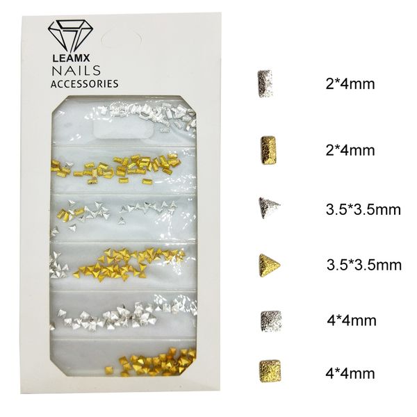 leamx mixed nail rivets gold nails art decoration 2020 new 3d nail accessories triangle rivet diy charms for manicure l387, Silver;gold
leamx mixed nail rivets gold nails art decoration 2020 new 3d nail accessories triangle rivet diy charms for manicure l387, Silver;gold