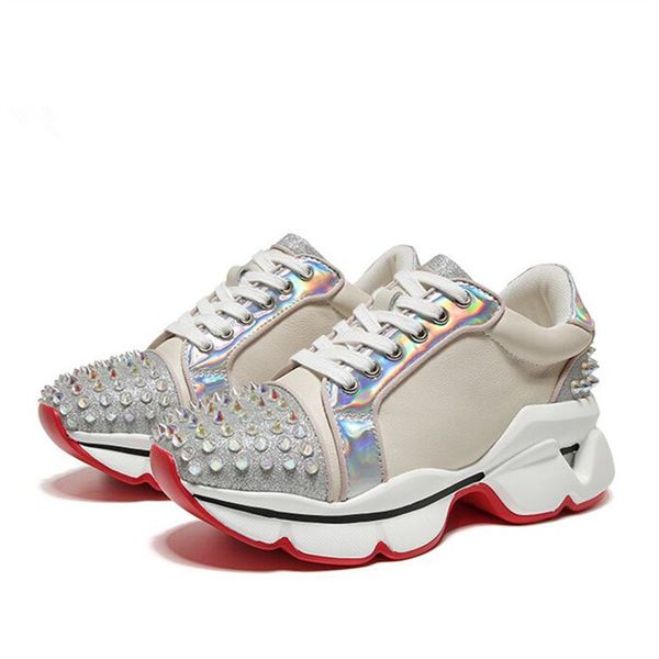 ins quality retro stud platform sneakers round toe flats designer rivets chunky bottom ladies shoes genuine leather female shoes, Black
ins quality retro stud platform sneakers round toe flats designer rivets chunky bottom ladies shoes genuine leather female shoes, Black