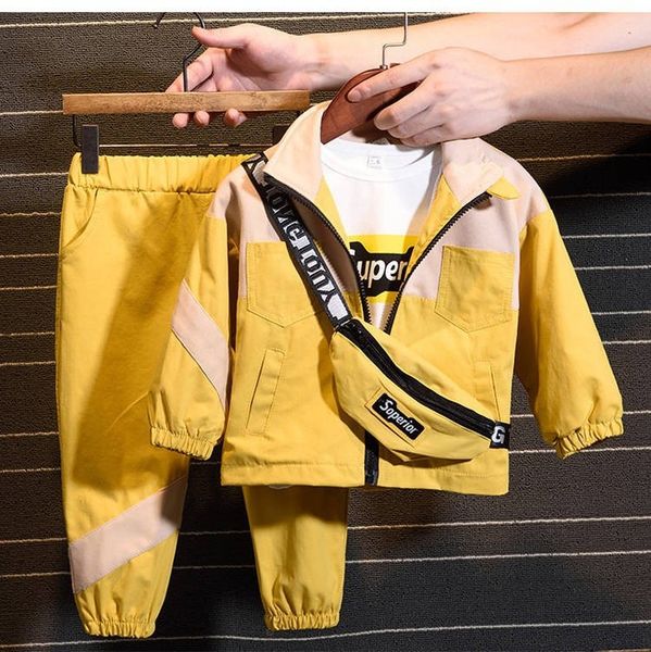 new fashion suit (coat pants + handbag) korean three-piece children's clothing for boys and girls in spring and autumn, White
new fashion suit (coat pants + handbag) korean three-piece children's clothing for boys and girls in spring and autumn, White