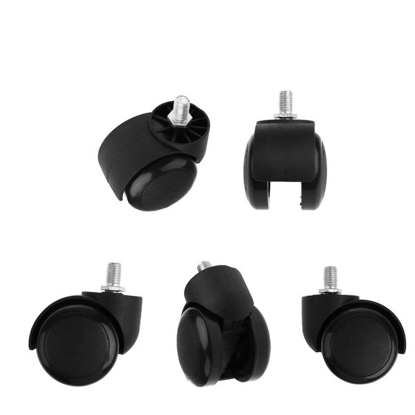5 pcs 2'' swivel caster nylon wheels hardwood floor universal replacement
5 pcs 2'' swivel caster nylon wheels hardwood floor universal replacement