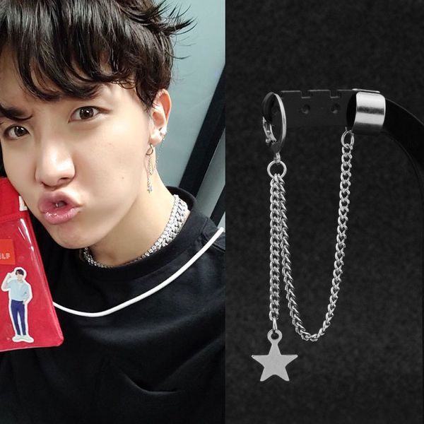 stud korean punk ear clip cuff wrap earrings star tassel chain boys men stainless steel earring hipster grunge accessory unisex, Golden;silver
stud korean punk ear clip cuff wrap earrings star tassel chain boys men stainless steel earring hipster grunge accessory unisex, Golden;silver