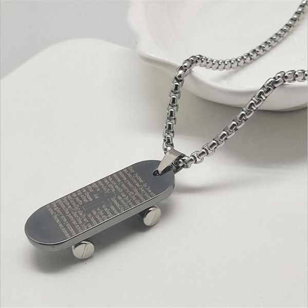 creative skateboard with wheel long sweater chain necklace hip hop cool male accessories, Silver
creative skateboard with wheel long sweater chain necklace hip hop cool male accessories, Silver