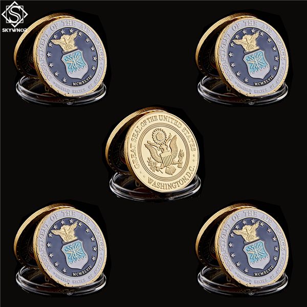 5pcs usa military challenge craft gold coin department of the air force washington d.c value with capsule
5pcs usa military challenge craft gold coin department of the air force washington d.c value with capsule