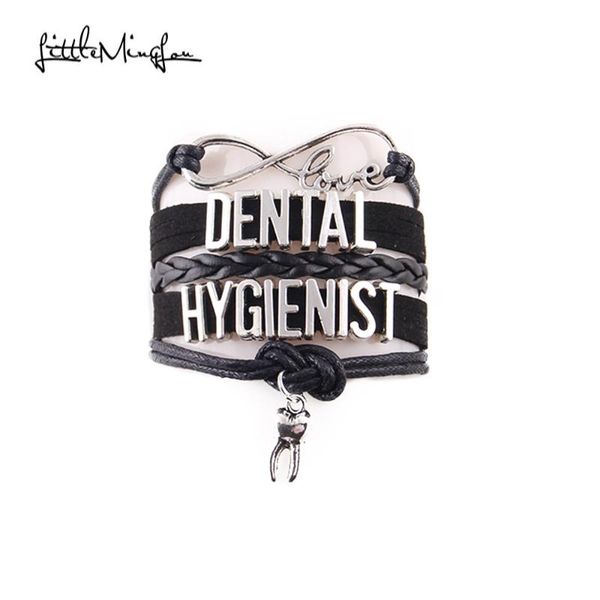 charm bracelets little minglou infinity love dental hygienist bracelet teeth leather wrap men & bangles for women jewelry, Golden;silver
charm bracelets little minglou infinity love dental hygienist bracelet teeth leather wrap men & bangles for women jewelry, Golden;silver