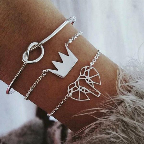 cmoonry 3pcs/set classic simple design women bracelet & bangle vintage silver color crown elephant charm bracelets wholesale, Golden;silver
cmoonry 3pcs/set classic simple design women bracelet & bangle vintage silver color crown elephant charm bracelets wholesale, Golden;silver