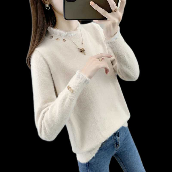 women's sweaters lmitation mink velvet women sweater autumn winter 2021 short knitting pullover female all-match dottoming jumper femin, White;black
women's sweaters lmitation mink velvet women sweater autumn winter 2021 short knitting pullover female all-match dottoming jumper femin, White;black
