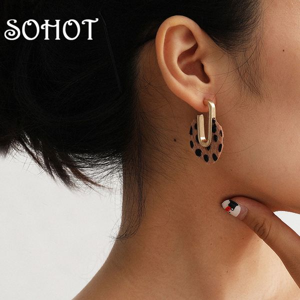 soho european brand retro leopard suede geometric alloy women hoop earrings chic charming female party jewelry brincos, Golden;silver
soho european brand retro leopard suede geometric alloy women hoop earrings chic charming female party jewelry brincos, Golden;silver