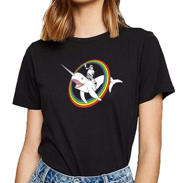 t shirt women narwhal rainbow stormtrooper funny white cotton female tshirt
t shirt women narwhal rainbow stormtrooper funny white cotton female tshirt