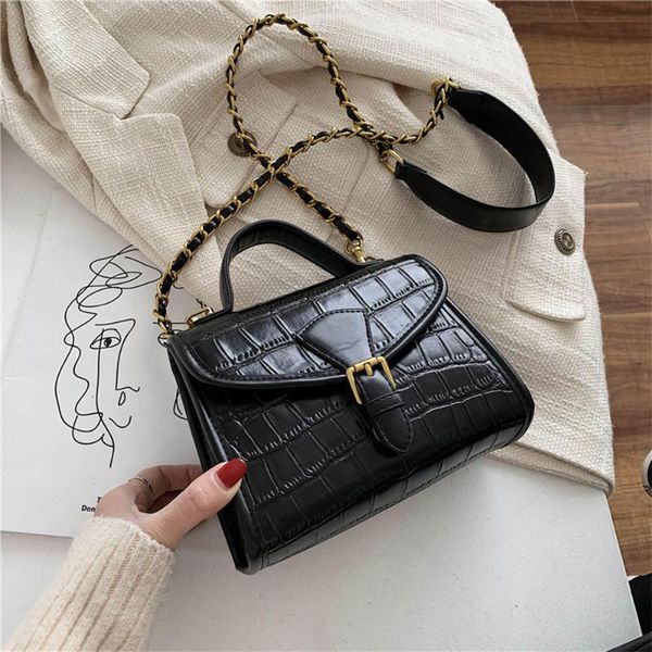 fashion pu leather women's handbag large capacity flap crossbody bags vintage chain shoulder messenger bag buckle bag for female
fashion pu leather women's handbag large capacity flap crossbody bags vintage chain shoulder messenger bag buckle bag for female