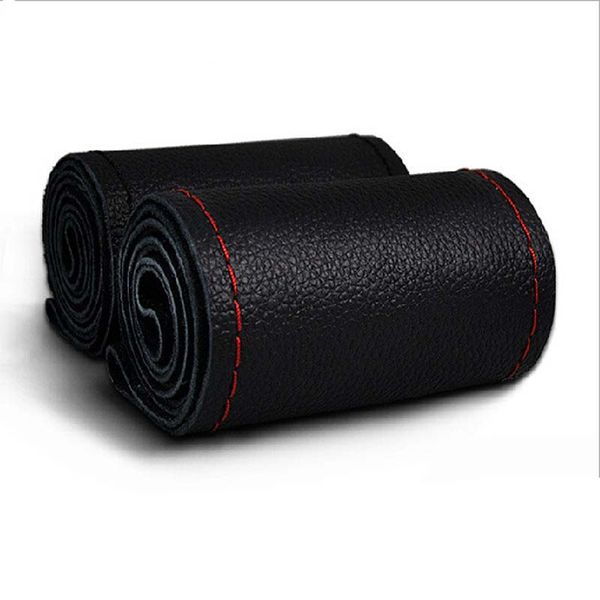 1pcs diy hand-stitched genuine leather steering wheel cover with needles black steering-wheel cases for car 36cm/38cm/40cm
1pcs diy hand-stitched genuine leather steering wheel cover with needles black steering-wheel cases for car 36cm/38cm/40cm