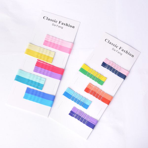 hair clips & barrettes 50 pcs/set colorful hairpins for women clip lady bobby pins invisible wave hairgrip barrette accessories, Golden;silver
